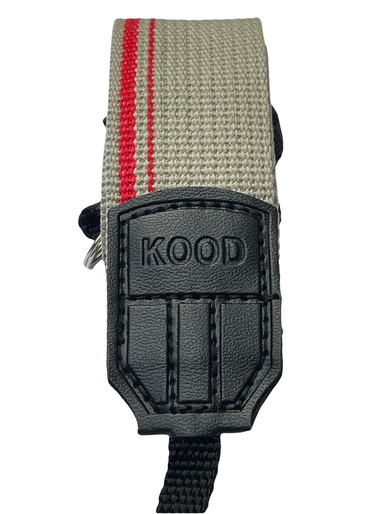 Kood Retro Style DSLR Camera Neck shoulder Strap Grey & Red