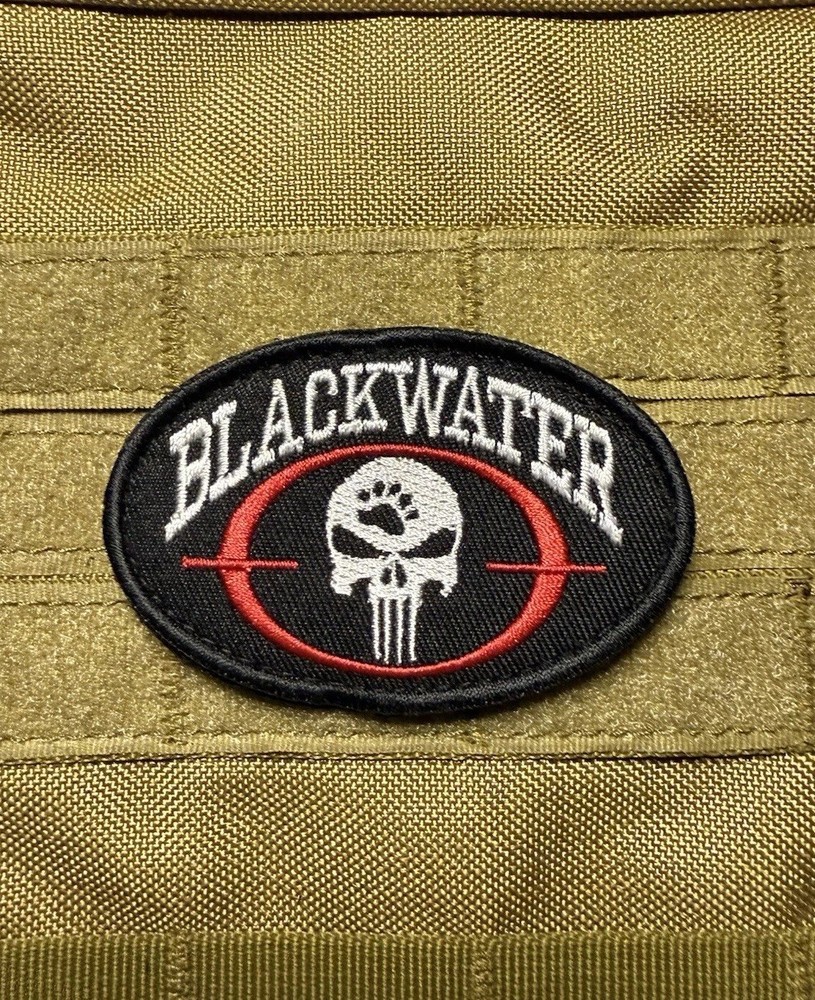Blackwater Punisher American Private Contractor Group Patch Tactical Hook Loop