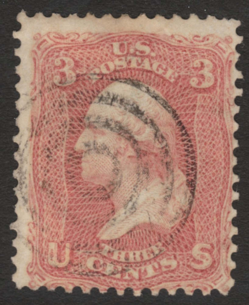 Scott #65 3 Cent 1861-62  Target Cancel     65SP23_25