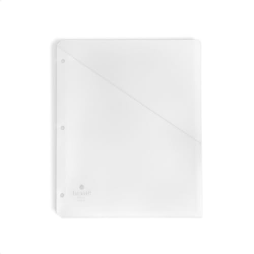 Organized Up Poly Translucent Slash File Jacket, Office Clear, 10 Count