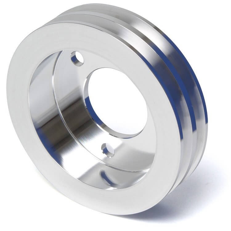 Ford FE Engine Crankshaft Pulley 390 427 428 2V Crank Polished Billet Aluminum