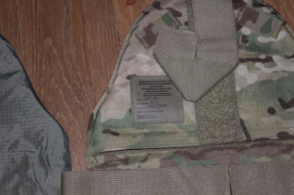 Protective Products Outer Tactical vest Multi CAM deltoid protector CAG devgry