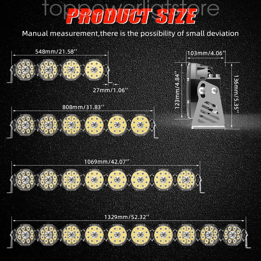 Colight Designs™ Linkable +Black Cover Roof LED Light Bar for Can-Am Maverick X3