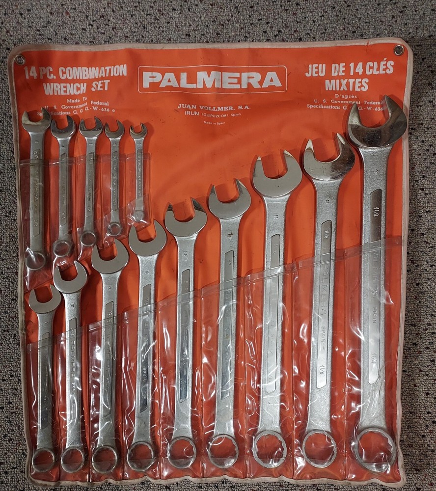 14pc Palmera combination wrench set