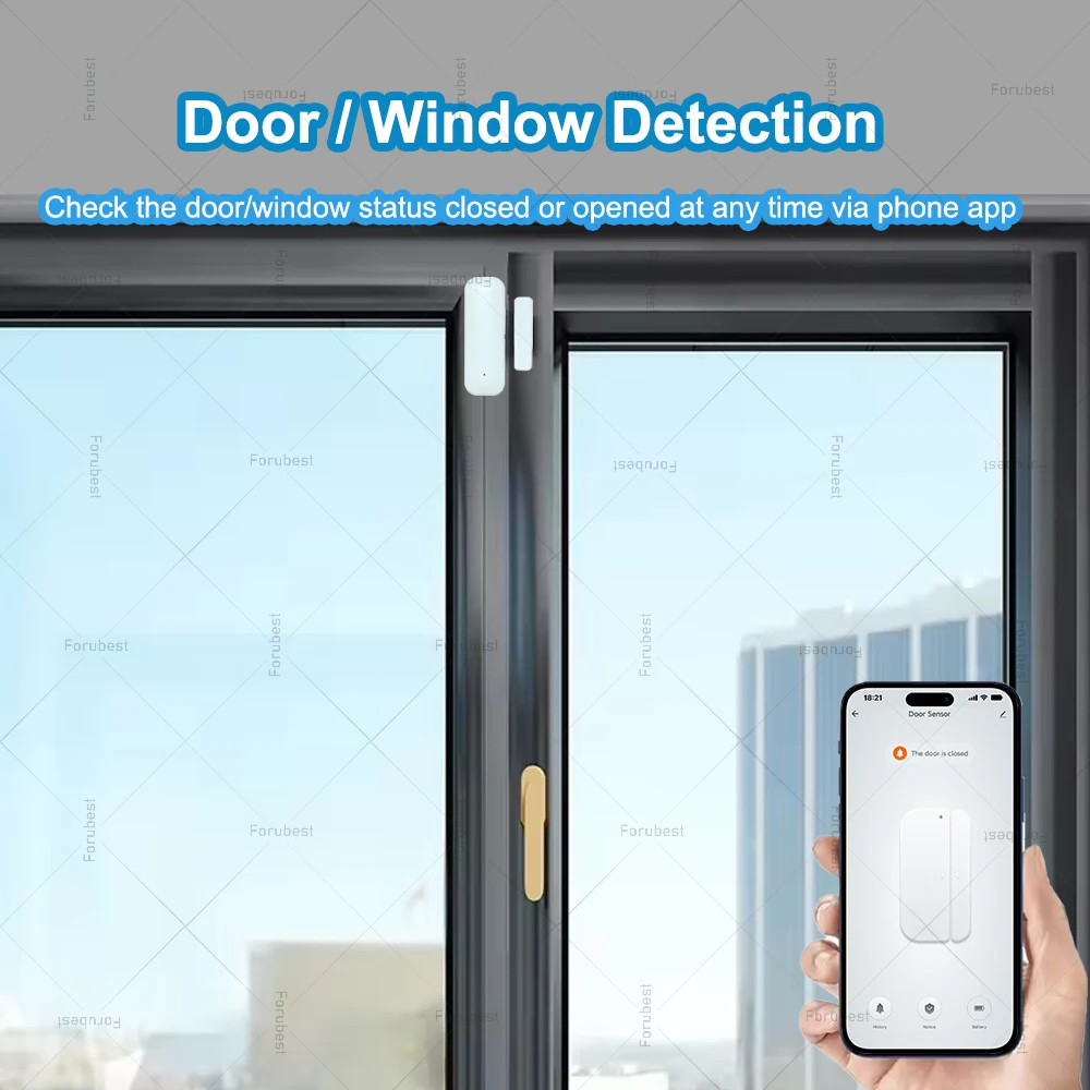 Tuya Zigbee Smart Door Sensor Contact Sensor Window Door Open Closed Detector Ho