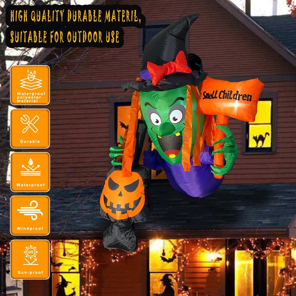 4.5FT Halloween Window Inflatable Decoration - Multi-colors