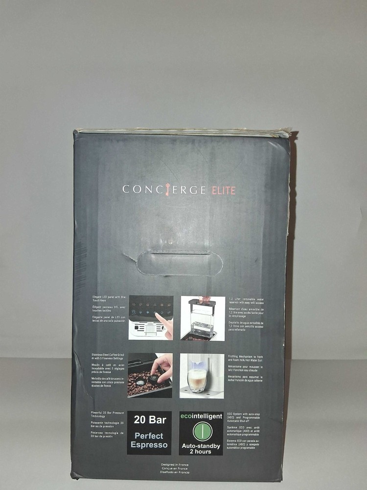 Espressione Concierge Elite Infinite Black Coffee Espresso Machine Maker
