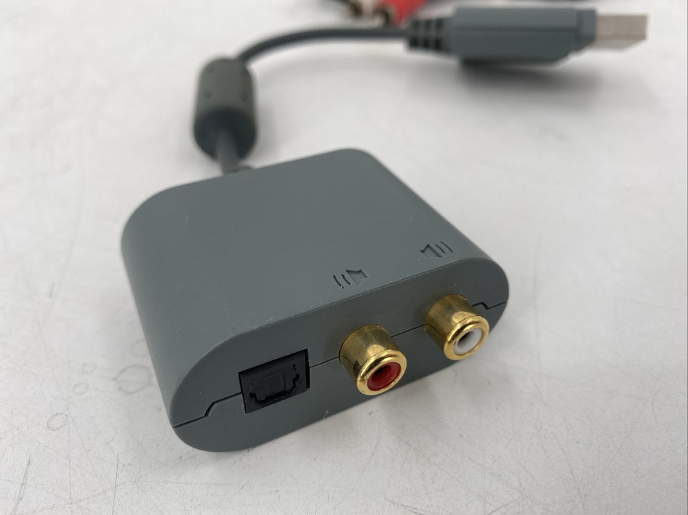 Microsoft Xbox 360 OEM Audio Adapter and RCA Cables Bundle EB-6798