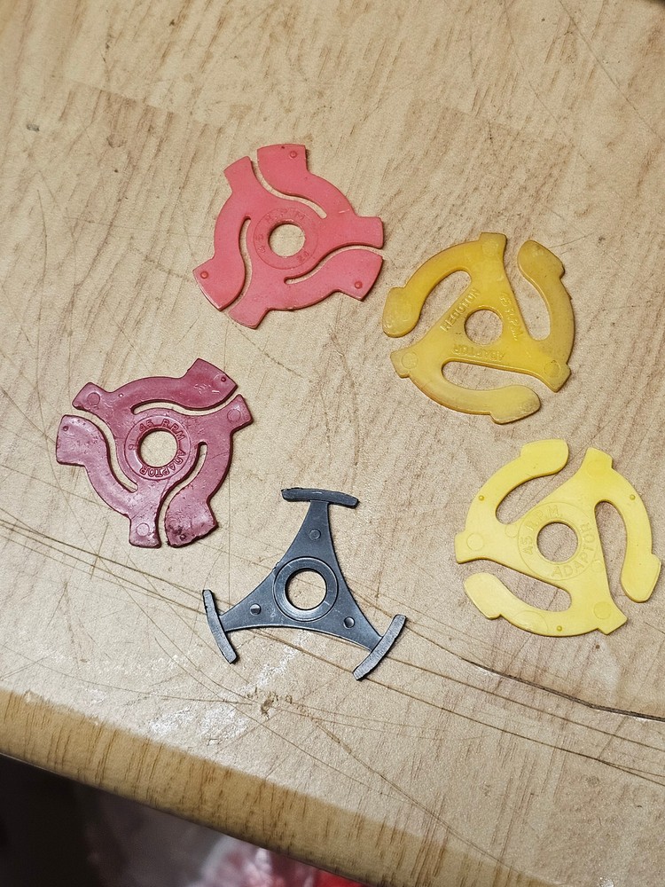 45 RPM Adapter/inserts 5 pieces