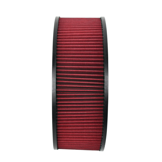 14" X 5" Washable & Reusable Round Air Cleaner Filter Element Replacement Red