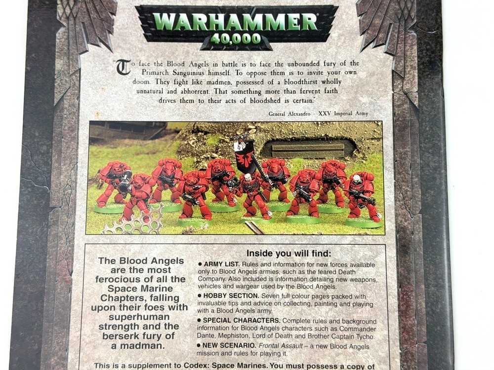 Games Workshop Warhammer 40K Codex Blood Angels + Eldar Paperback Books