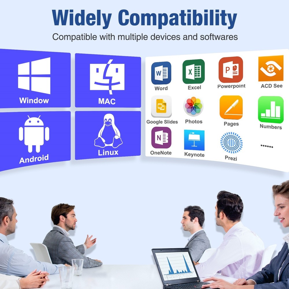 2.4 GHz Pointer Presentation Clicker for Powerpoint Presentations Presenter