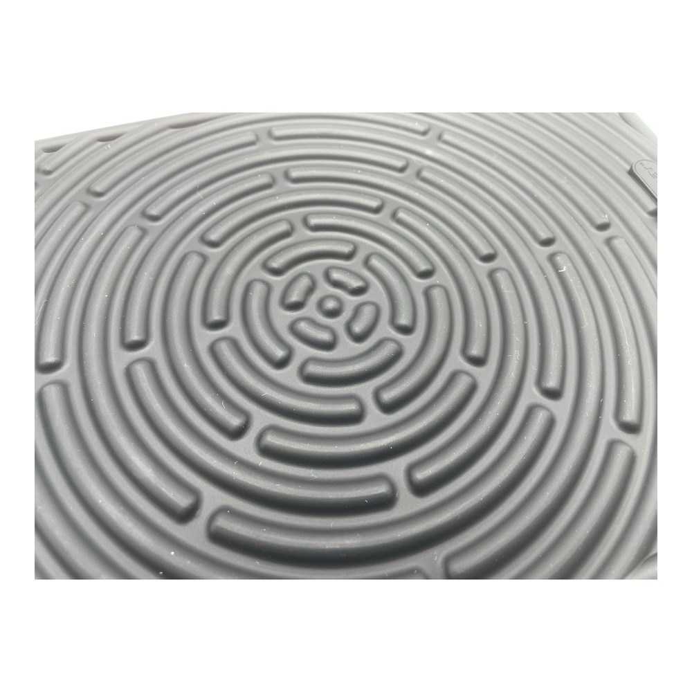 Le Creuset Black Silicone Trivet Mat Potholder Rectangular Hot Pad