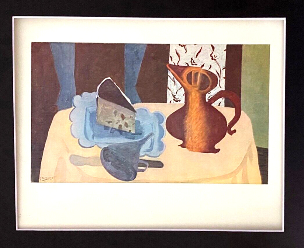GEORGES BRAQUE + 1948 AWESOME SIGNED PRINT + MATTED & FRAMED
