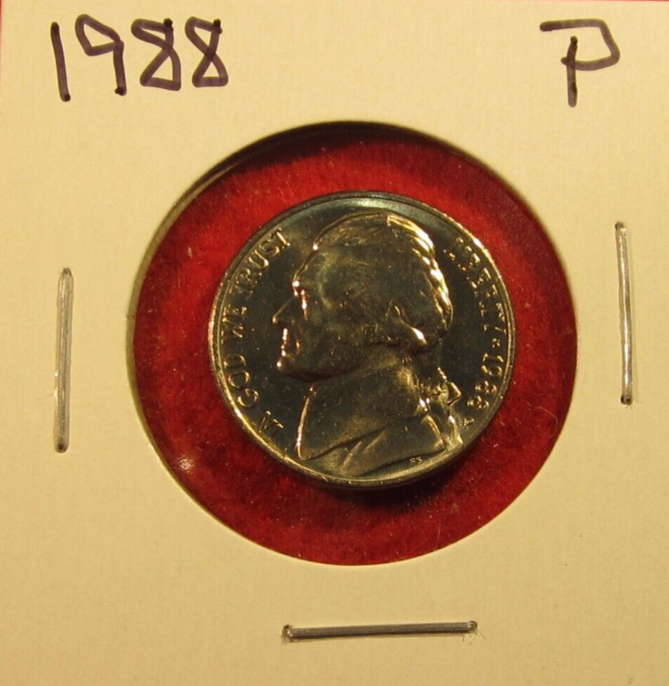 1988 P Jefferson Nickel - BU - Uncirculated