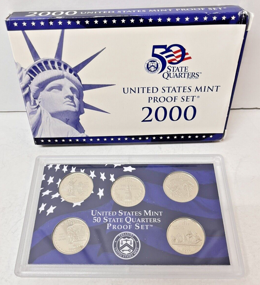 Proof Set Lot 1999 - 2000 - 2001 Consecutive Years Gift Idea Coin Collection ML