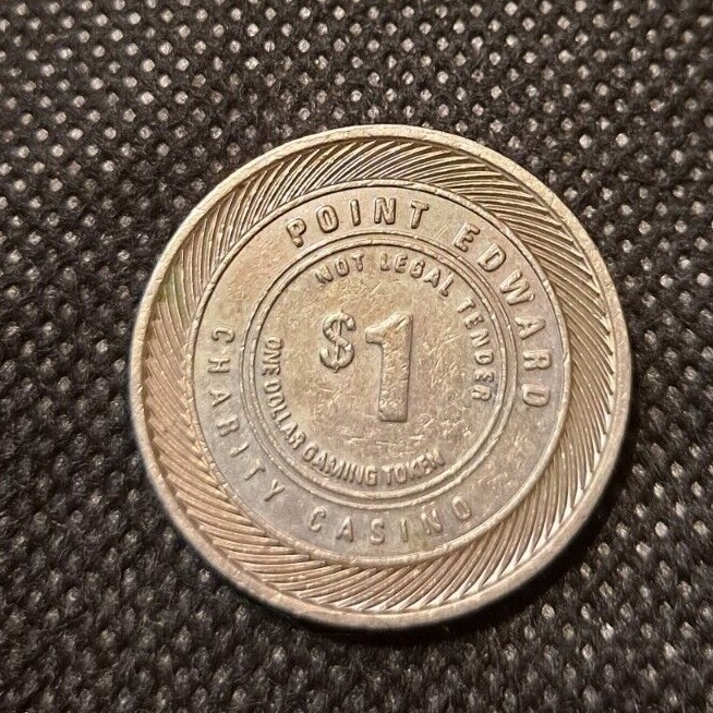 POINT EDWARD CHARITY CASINO TOKEN! e5481UXX