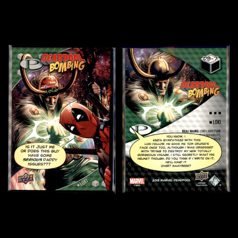 2018 Upper Deck Deadpool Bombing Complete Set 12 Marvel Cards DB1-DB12 Full Set