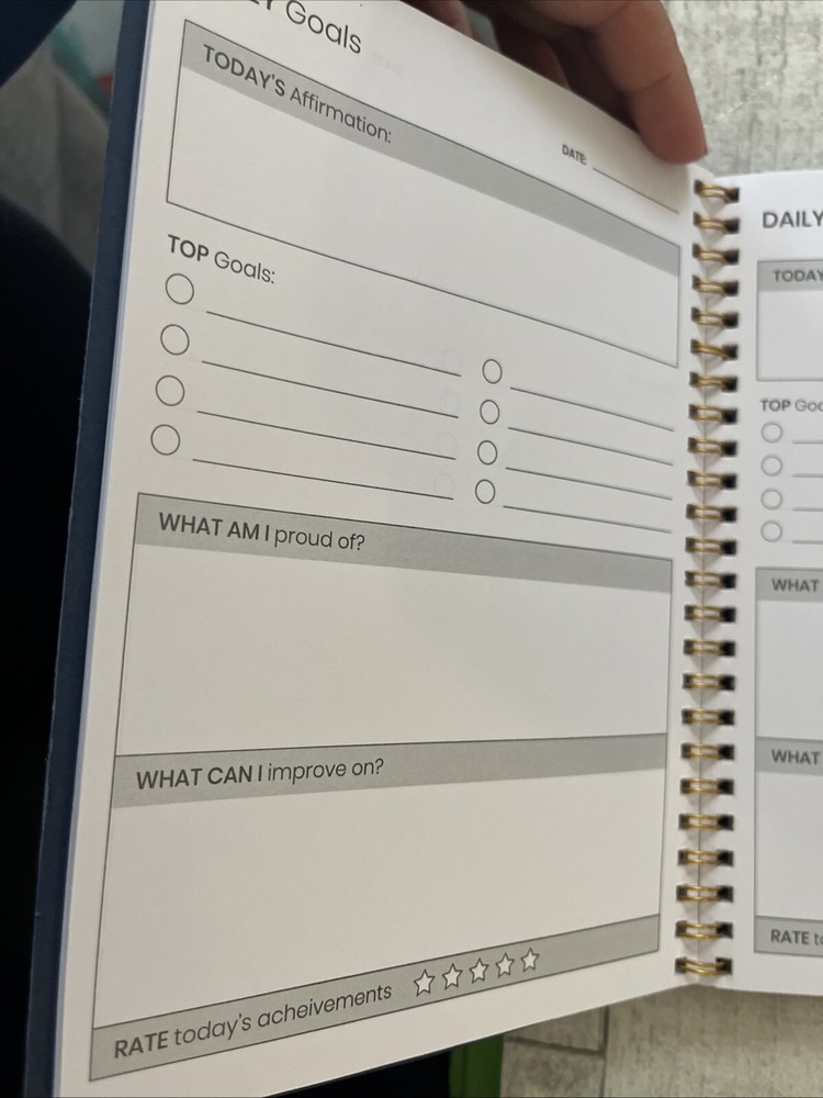 Daily Goals Journal Live With Intention