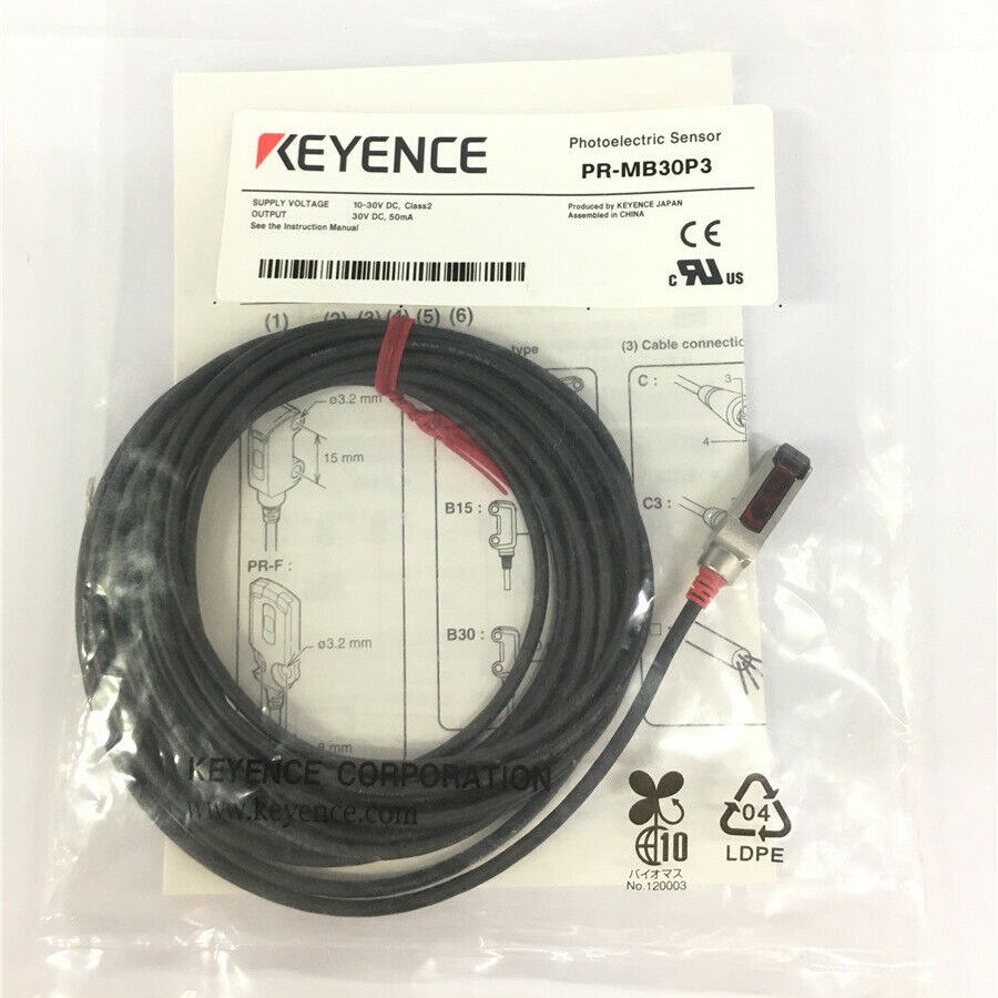KEYENCE PR-MB30P3 Photoelectric Switch Sensor New.