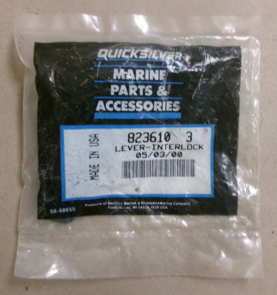 New Quicksilver / Mercury Interlock Lever # 823610 3