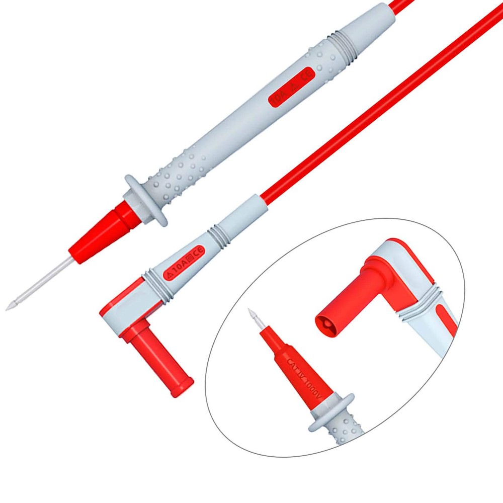 Multimeter Test Leads Kit Double Silicone Soft Cable Wire Multimeter Probes E...