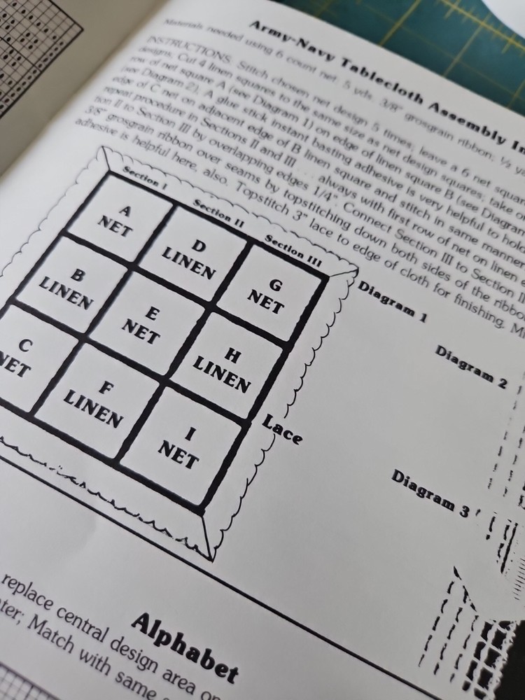 Net Darning Revival Book 8 Traditional Tablecloth