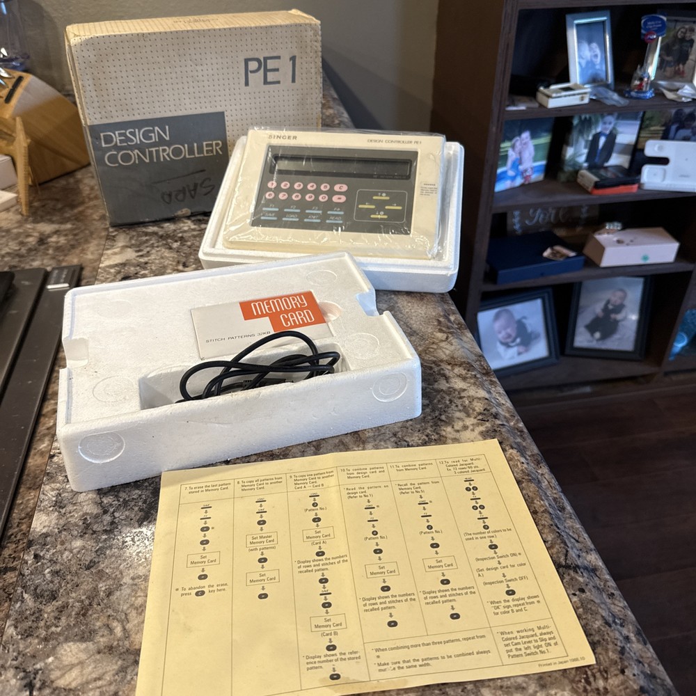 PE 1 DESIGN CONTROLLER w/ Memory Card/Cable-Singer/Electric knitting machine
