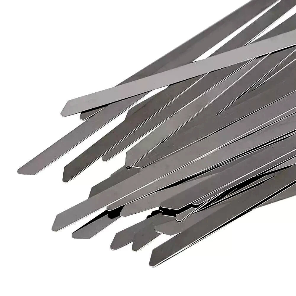 INDUSTRIAL GRADE 400lb (12MM) Stainless Steel Metal Zip Ties Heavy Duty Cable