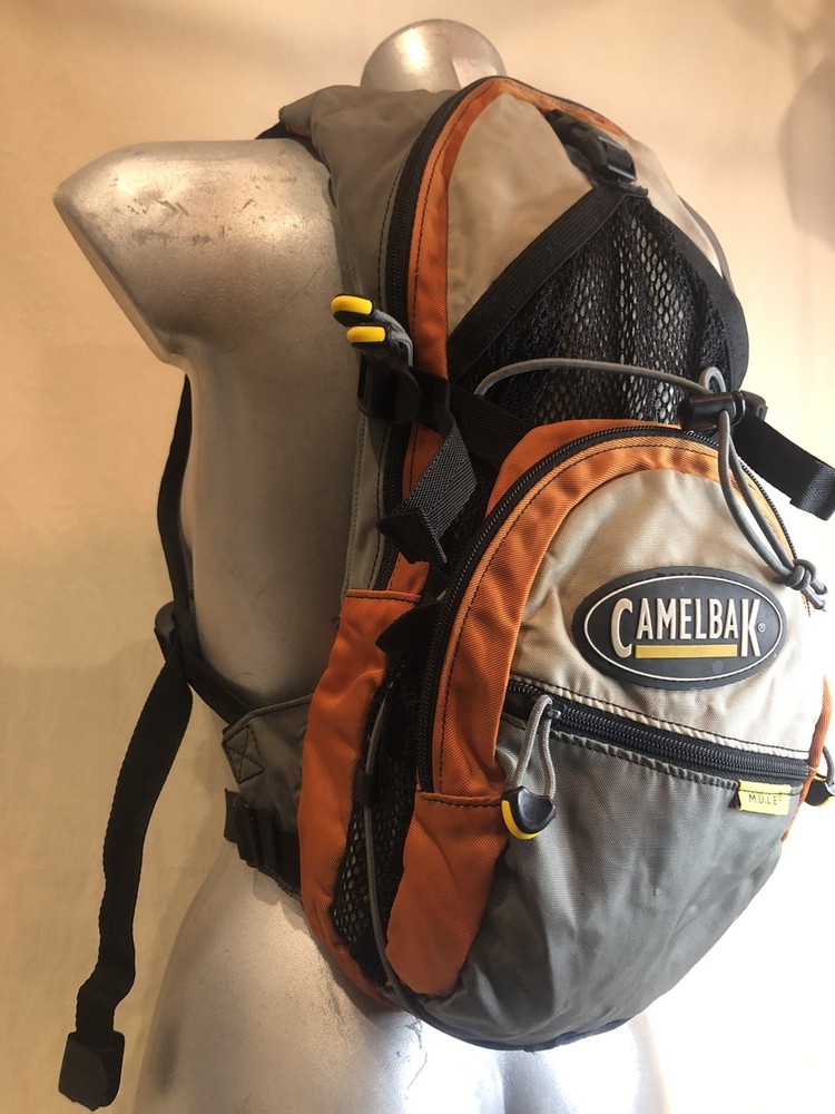 CamelBak M.U.L.E. Hydration Backpack Orange/Gray 3L/100oz No Bladder