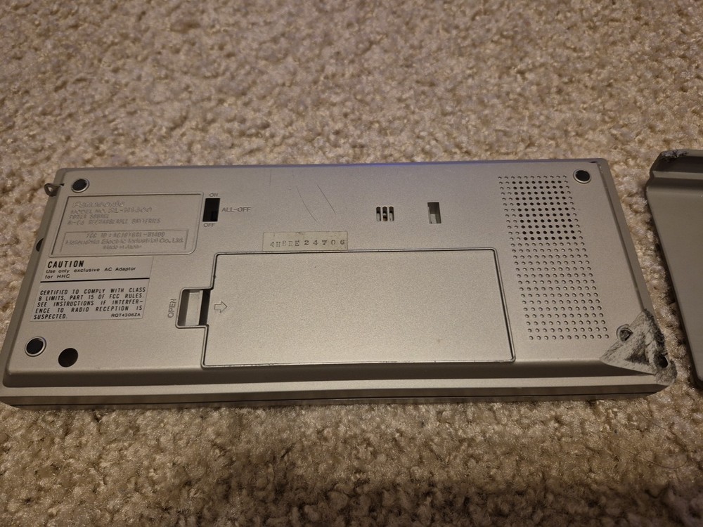Vintage Panasonic HHC Handheld Computer Model No RL-H1400 ,Powers On
