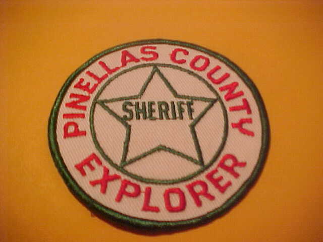 PINELLAS COUNTY FLORIDA EXPLORER POLICE PATCH SHOULDER SIZE 4 X 4