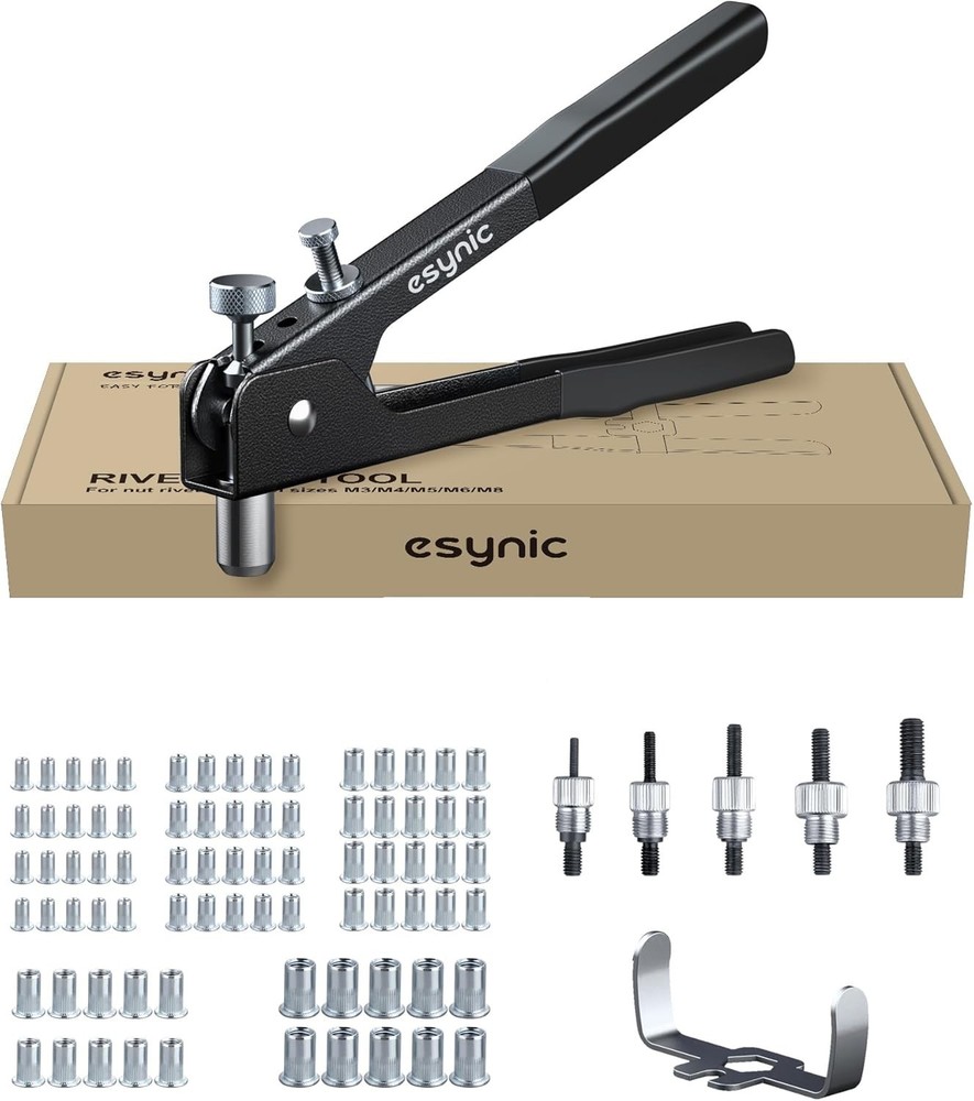 Professional 10-Inch Rivet Nut Tool Set - Efficient Repairs with Storage Case