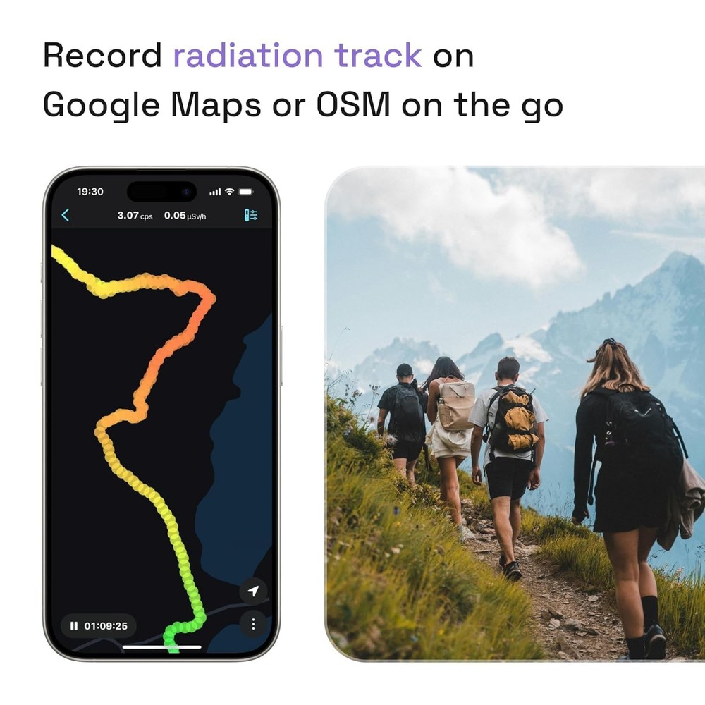 Advanced Geiger Counter with Isotope Visualization and Mobile App Functionality