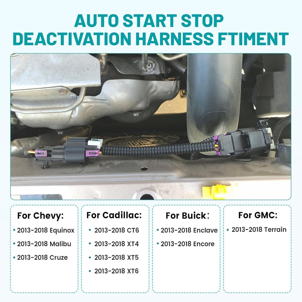 Auto Start Stop Disable Delete Eliminator Cable For 2013-18 Cadillac XT4 XT5 XT6