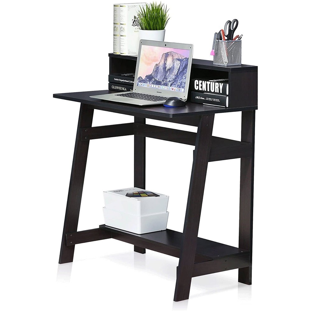 Columbia Walnut A Frame Computer Desk Simplistic Style W Easy Assembly & Modern