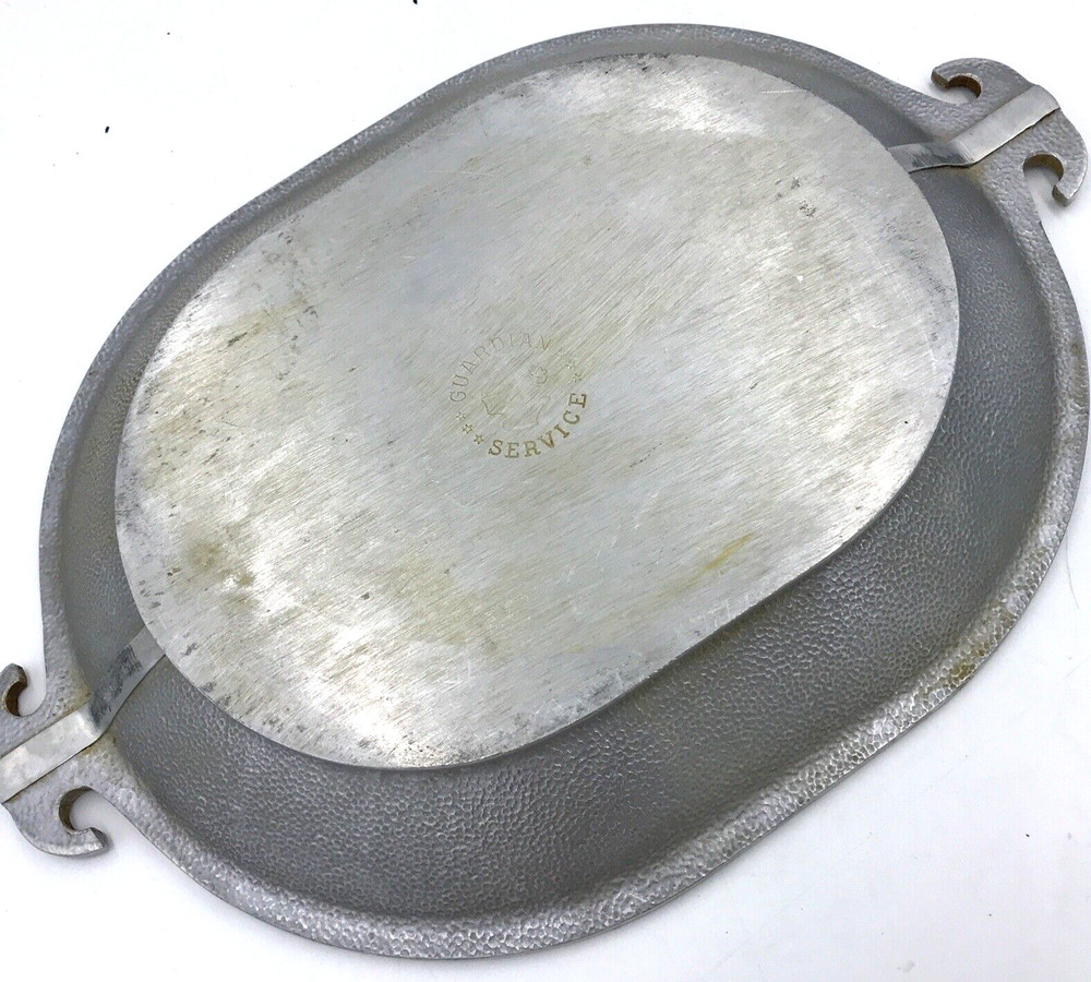 Vtg Guardian Service Hammered Oval 15" Roasting Platter Server