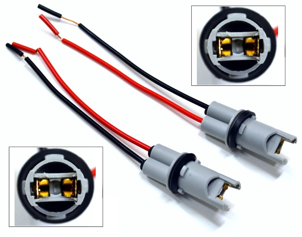 Universal Pigtail Wire Female Socket 168 T10 PGL Front Side Marker Light Plug H
