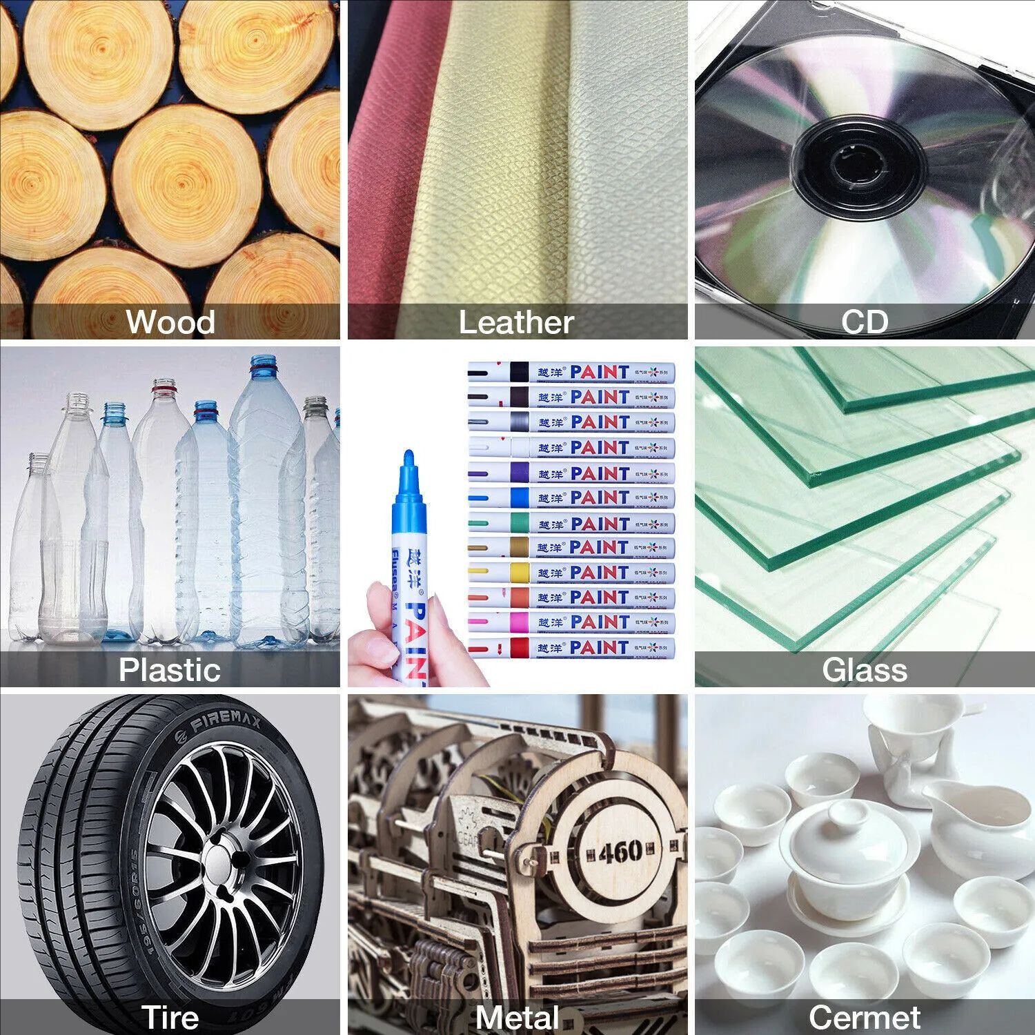 12/36 Acrylic DC marker pen Permanent Paint Water-Based Art Multifunction DIYpen