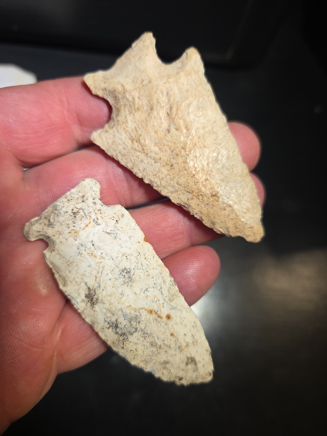 AUTHENTIC ARROWHEADS ILLIN ARCHAIC  INDIAN ARTIFACTS   STONE TOOLS NICE POINTS