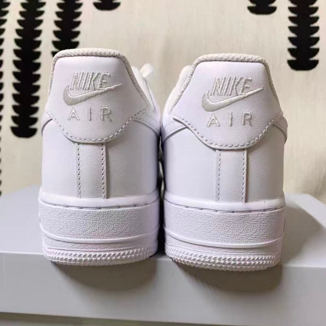 Nike Air Force 1 '07 Low Triple Black/White/Brown Classic Sneakers Men's