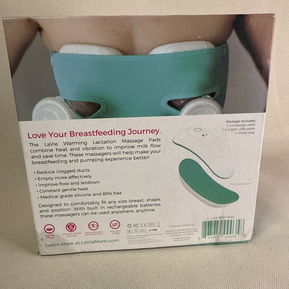 LaVie Warming Lactation Massage Pads - 2 Pack