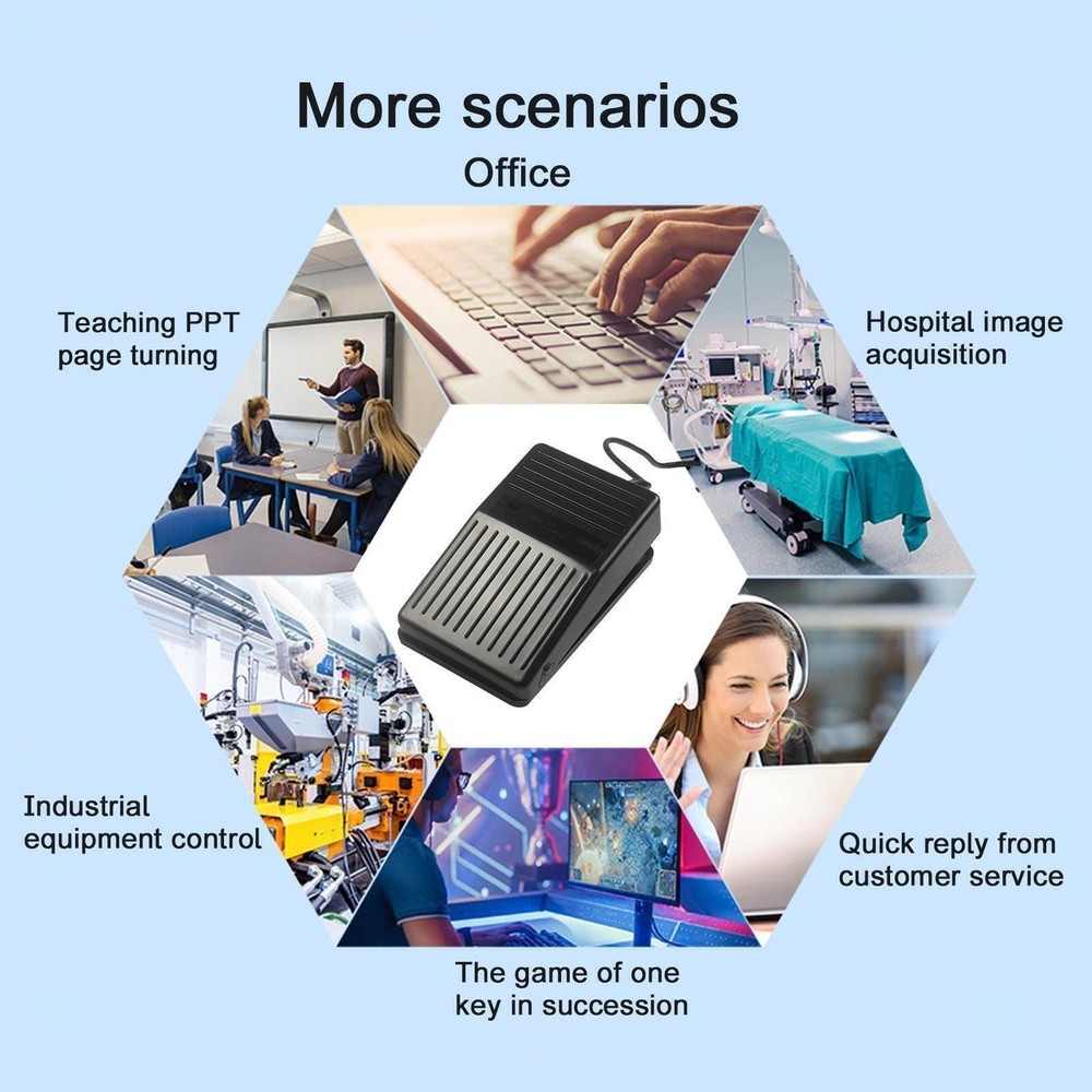 USB Single Foot Switch Control Keyboard One Key Customized Pedal Model Mouse