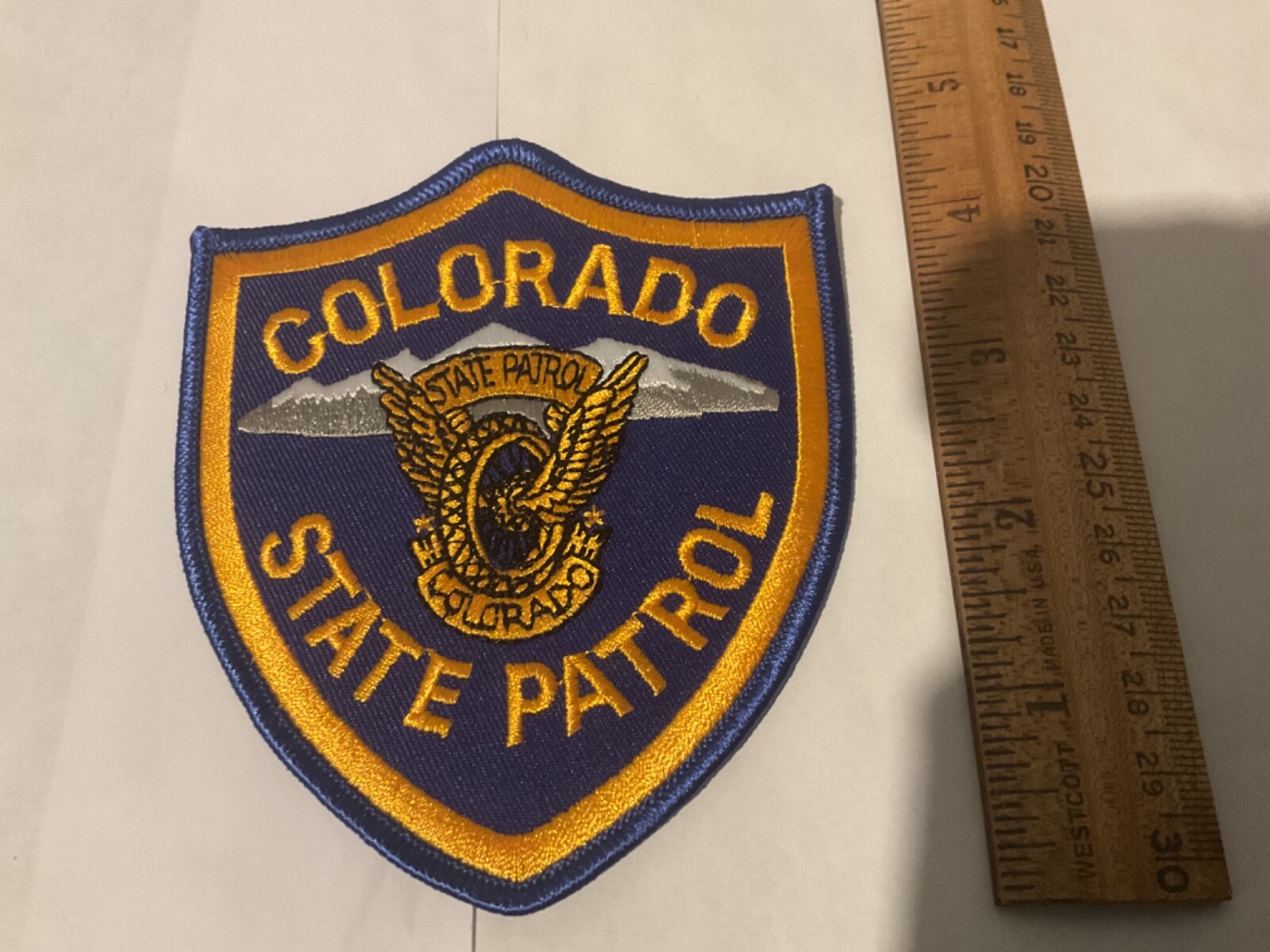 Colorado State Patrol collectable Patch New and Full Size with Tracking Insured