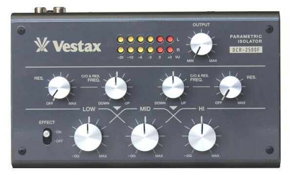 Vestax DCR-2500F Parametric Isolator Filter Effects for DJ Portable NEW JP
