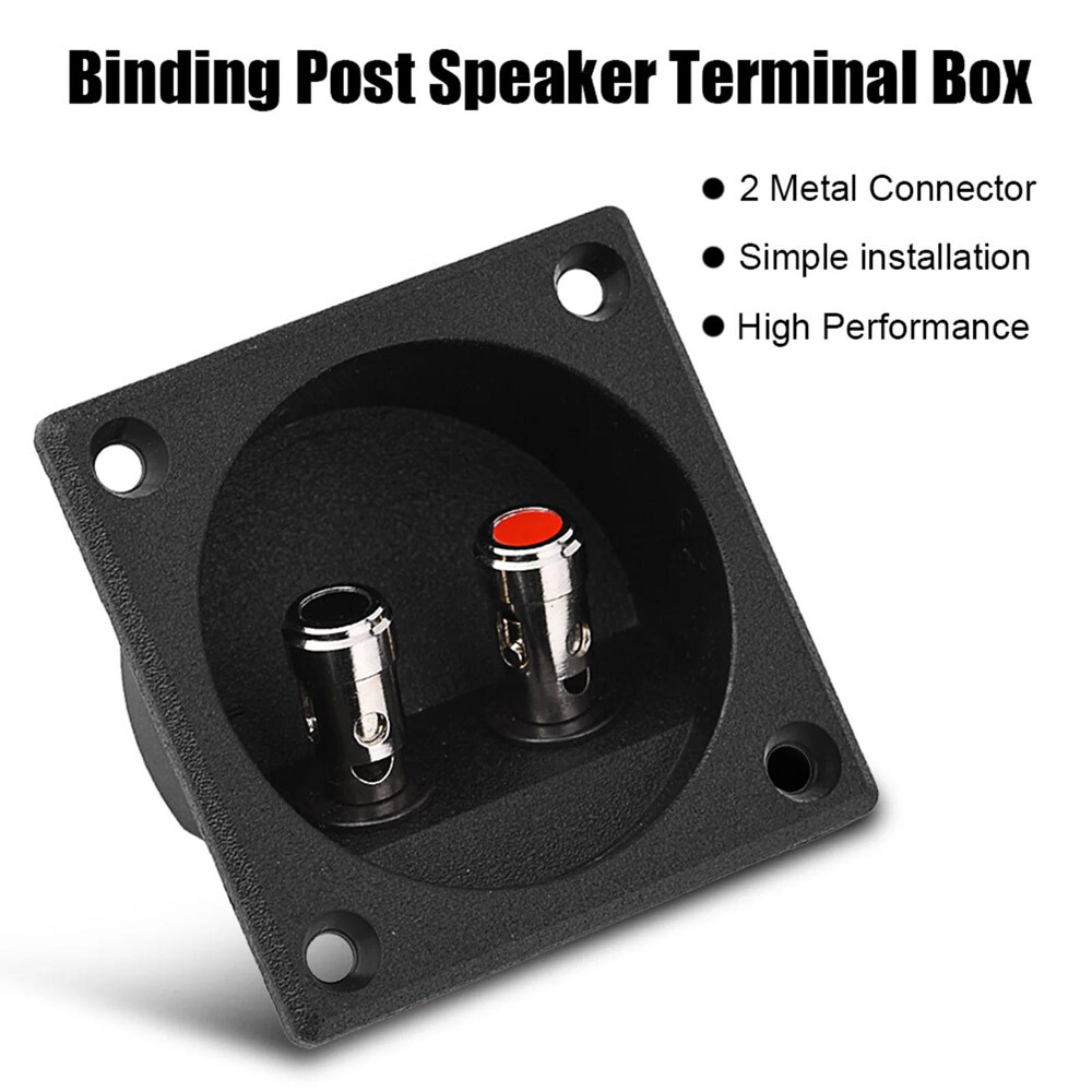 2PCS Speaker Box Terminal 2-Wire Round Spring Cup Connector Subwoofer Enclosure