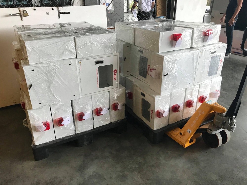 aed wall cabinet