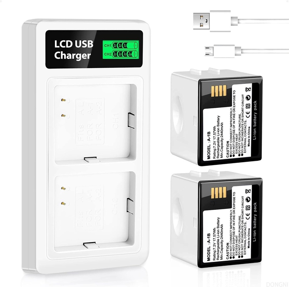 Charging Station & 2-Pack 2440mAh Rechargeable Battery for Arlo Pro/Pro 2 Camera