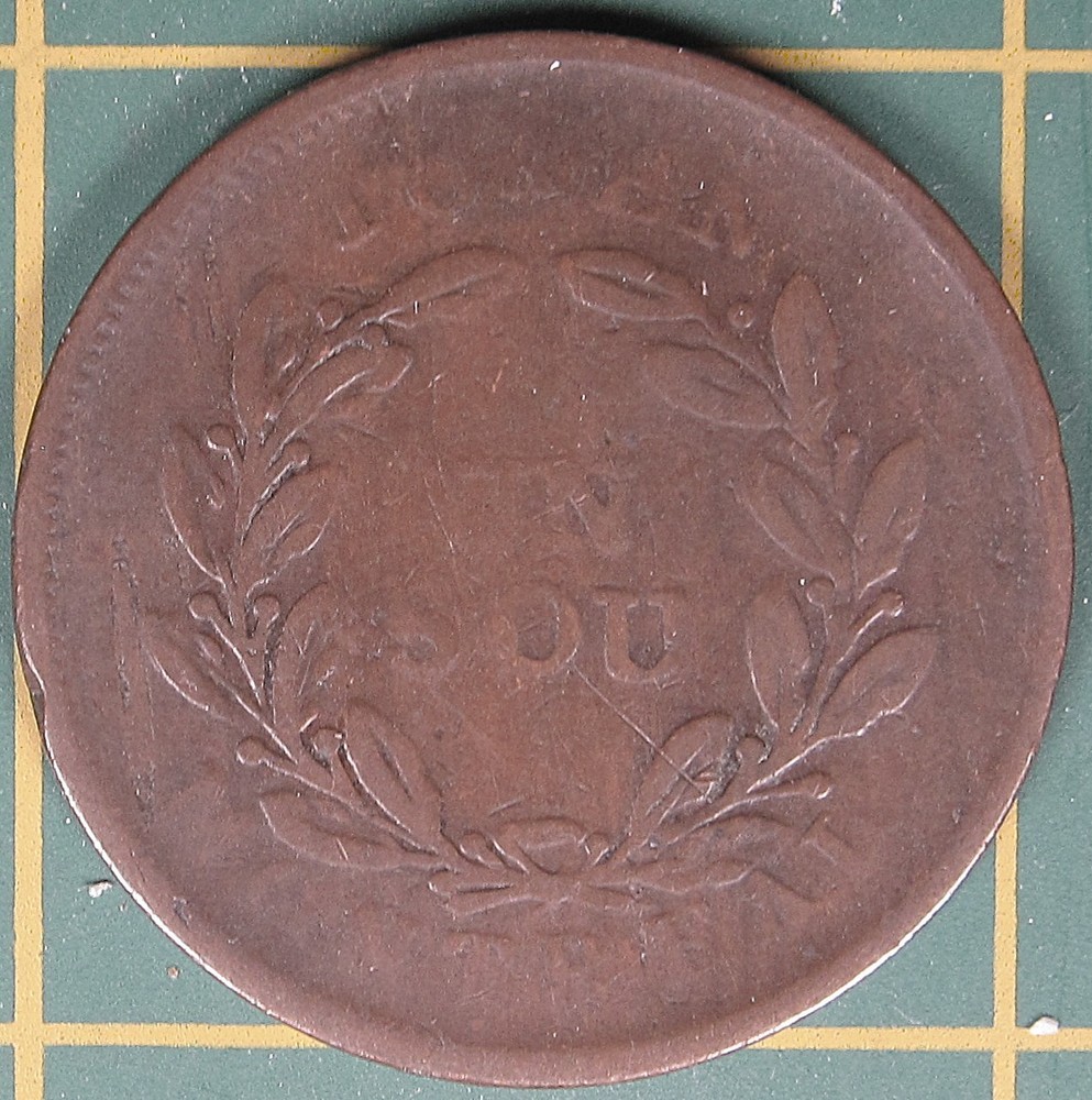 Lower Canada Un Sou token LC-31B1