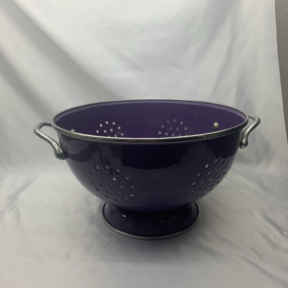 Colander Strainer Deep Purple, 2 handles